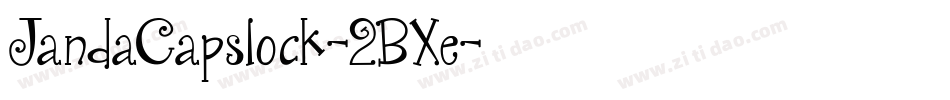 JandaCapslock-2BXe字体转换 JandaCapslock-2BXe字体转换