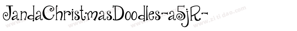 JandaChristmasDoodles-a5jR字体转换