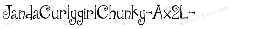 JandaCurlygirlChunky-Ax2L字体转换