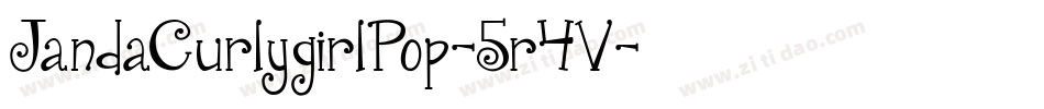 JandaCurlygirlPop-5r4V字体转换