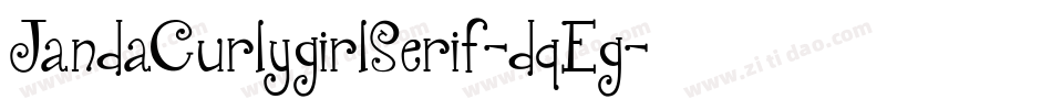 JandaCurlygirlSerif-dqEg字体转换