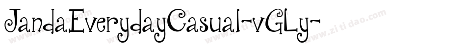JandaEverydayCasual-vGLy字体转换