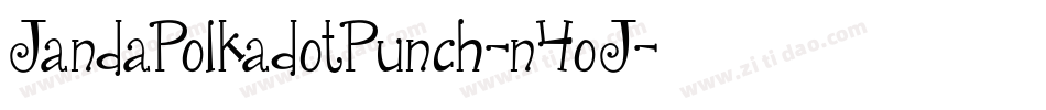 JandaPolkadotPunch-n4oJ字体转换