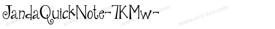 JandaQuickNote-7KMw字体转换