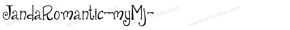 JandaRomantic-myMj字体转换