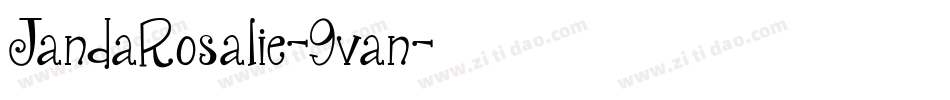 JandaRosalie-9van字体转换 JandaRosalie-9van字体转换