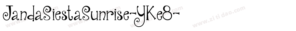 JandaSiestaSunrise-YKe8字体转换