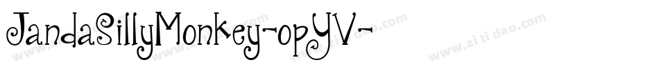 JandaSillyMonkey-opYV字体转换