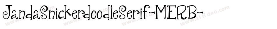 JandaSnickerdoodleSerif-MERB字体转换
