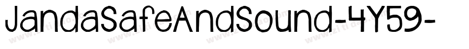 JandaSafeAndSound-4Y59字体转换