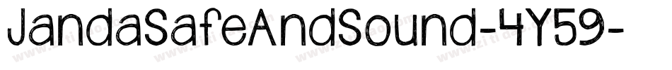 JandaSafeAndSound-4Y59字体转换