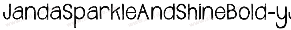 JandaSparkleAndShineBold-yJVe字体转换