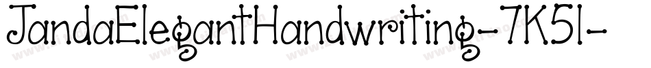 JandaElegantHandwriting-7K5l字体转换