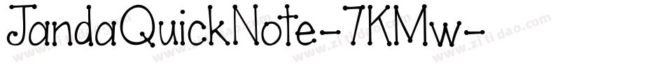 JandaQuickNote-7KMw字体转换