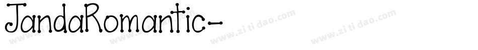 JandaRomantic字体转换
