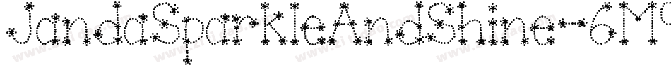 JandaSparkleAndShine-6M9A字体转换