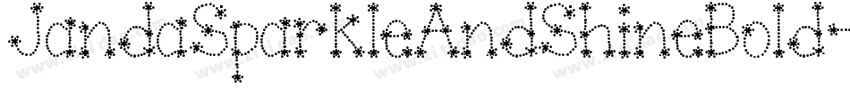 JandaSparkleAndShineBold-yJVe字体转换