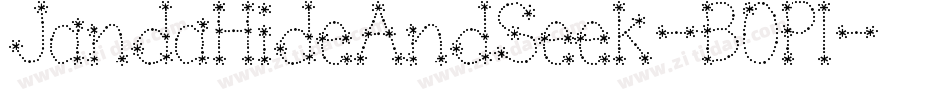 JandaHideAndSeek-BOPl字体转换
