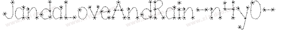 JandaLoveAndRain-n4y0字体转换