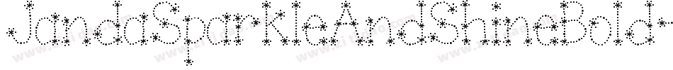 JandaSparkleAndShineBold-yJVe字体转换
