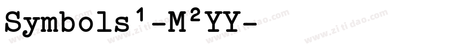 Symbols1-M2YY字体转换