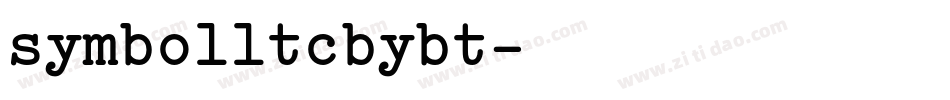 symbolltcbybt字体转换