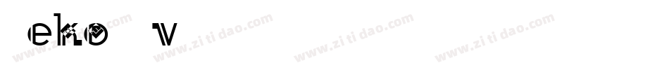 Deko-2vVW字体转换
