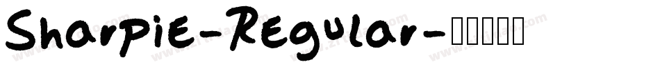 Sharpie-Regular字体转换
