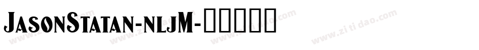 JasonStatan-nljM字体转换