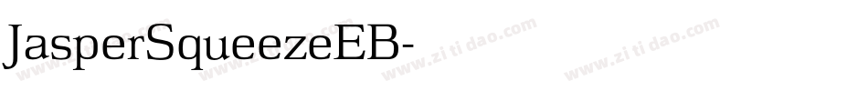 JasperSqueezeEB字体转换
