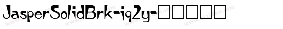 JasperSolidBrk-jq2y字体转换