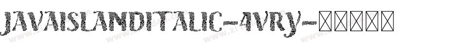 JavaIslandItalic-4VrY字体转换