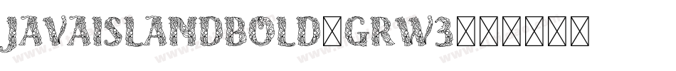 JavaIslandBold-grW3字体转换