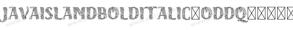 JavaIslandBoldItalic-odDq字体转换