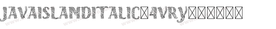 JavaIslandItalic-4VrY字体转换