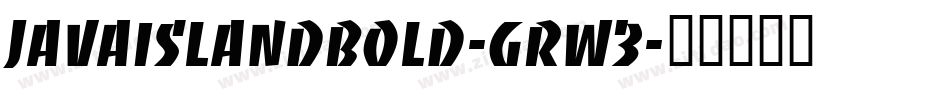 JavaIslandBold-grW3字体转换