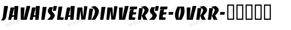 JavaIslandInverse-0VRr字体转换