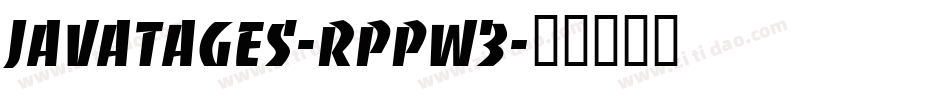 Javatages-RppW3字体转换