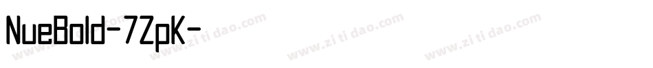 NueBold-7ZpK字体转换