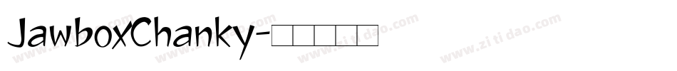 JawboxChanky字体转换
