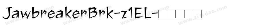 JawbreakerBrk-z1EL字体转换