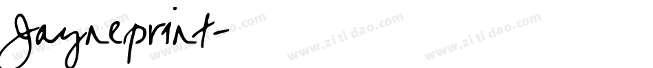 Jayneprint字体转换