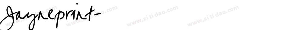 Jayneprint字体转换