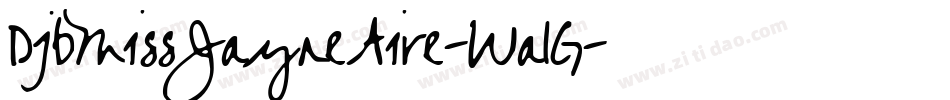 DjbMissJayneAire-Wa1G字体转换