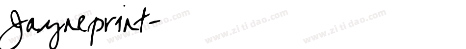 Jayneprint字体转换