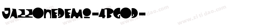 JazzOneDemo-4BgOD字体转换