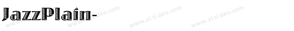 JazzPlain字体转换