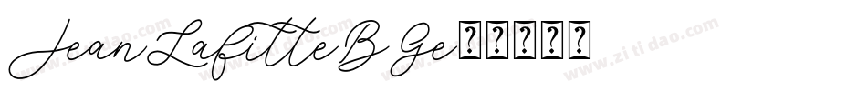 JeanLafitte-BGe5字体转换