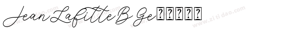 JeanLafitte-BGe5字体转换