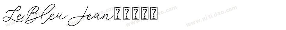 LeBleuJean字体转换